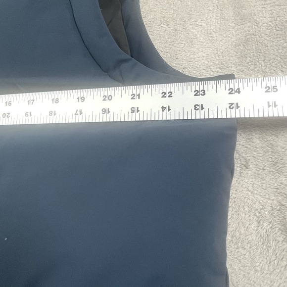 Eddie Bauer EB550 Down Vest Mens Size Large Navy Blue Quilted Puffer Full Zip - Picture 9 of 10